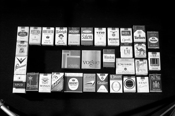 Packs of cigarettes
