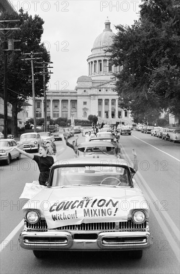 Central High School students in cars