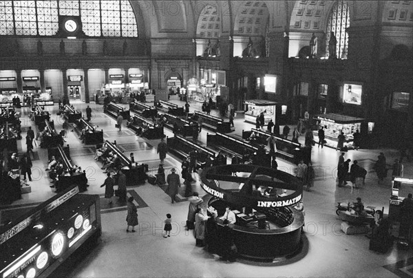 Interior view of Union Station showing waiting room