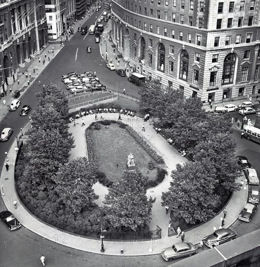 High angle view of Bowling Green