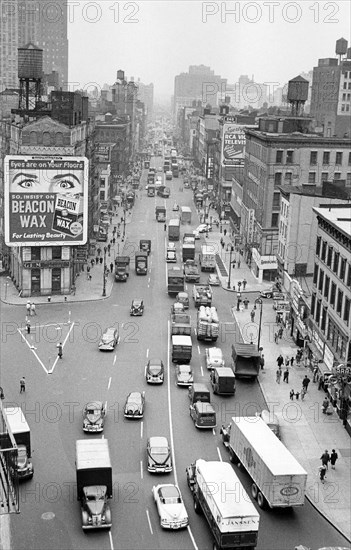 High angle view of Canal Street