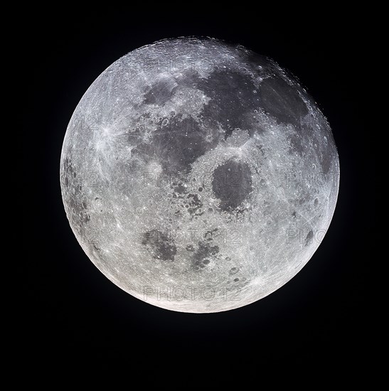 View of full Moon photographed from Apollo 11 spacecraft during its trans-Earth journey homeward