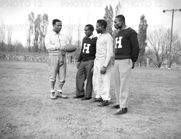 Howard University football team spring practice, Washington, D.C., USA, McNeill, April 17, 1946
