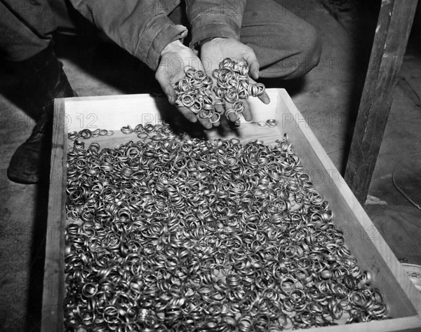 Wedding Rings Removed by the Germans from Holocaust Victims, U.S. Army Signal Corps, May 5, 1945