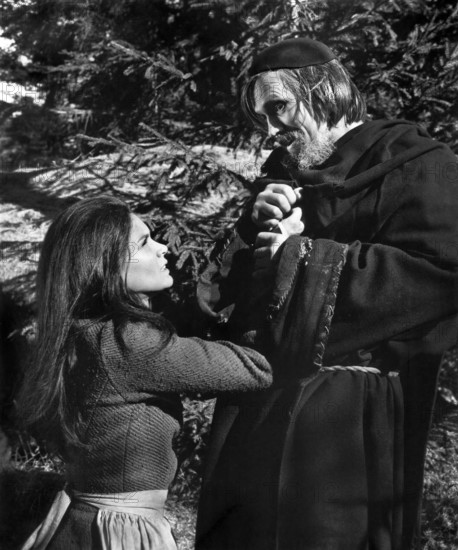 Florinda Bolkan, Per Oscarsson, on-set of the film, "The Last Valley", Cinerama Releasing Corp., 1971