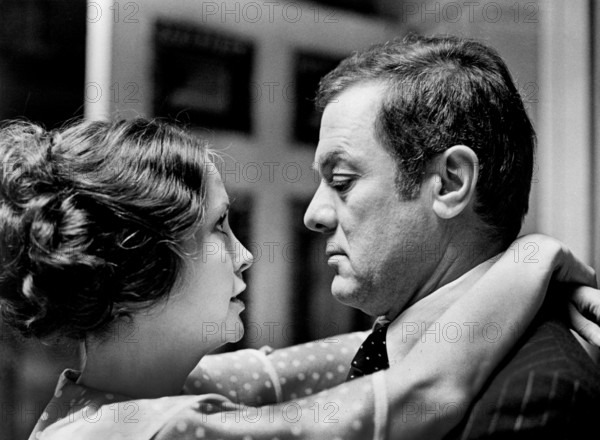 Anjanette Comer, Tony Curtis, on-set of the film, "Lepke", Warner Bros., 1975