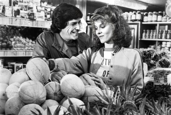 Tim Matheson, Kate Capshaw, on-set of the film, "A Little Sex", Universal Pictures, 1982