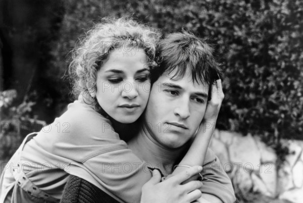Anat Waxman, Ika Zohar, on-set of the Israeli film, "I Don't Give A Damn", Israeli title: "Lo S'am Zayin", 1987