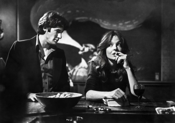 Richard Gere, Diane Keaton, on-set of the film, "Looking For Mr. Goodbar", Paramount Pictures, 1977