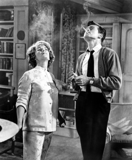 Debbie Reynolds, Barry Nelson, on-set of the film, "Mary, Mary", Warner Bros., 1963