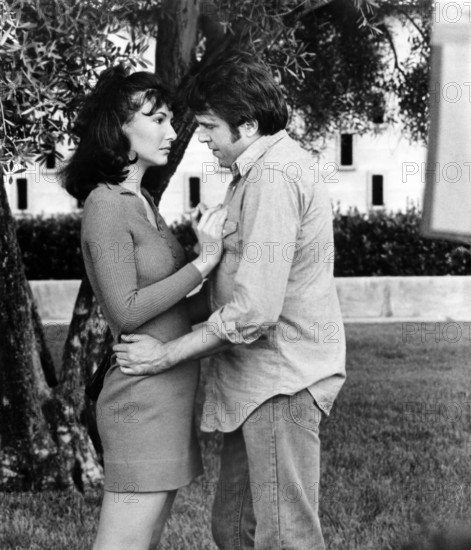 Mary Steenburgen, Paul Le Mat, on-set of the film, "Melvin and Howard", Universal Pictures, 1980