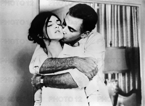Eslinda Nunez, Sergio Corrieri, on-set of the Cuban film, "Memories Of Underdevelopment" Spanish title: "Memorias del Subdesarrollo", ICAIC, 1968