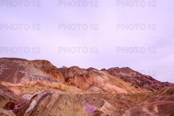 Mountain landscape at dusk, Death Valley National Park, California, USA