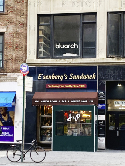Eisenberg's Sandwich Shop, building exterior, Fifth Avenue, New York City, New York, USA