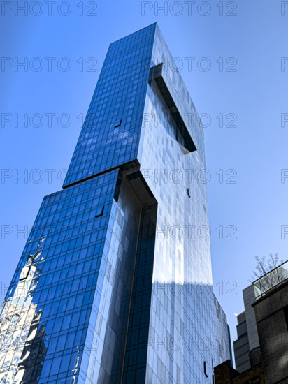 Virgin Hotel, low angle view of building exterior, New York City, New York, USA