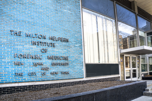 The Milton Helpern Institute of Forensic Medicine, New York University and the City of New York, building exterior, New York City, New York, USA