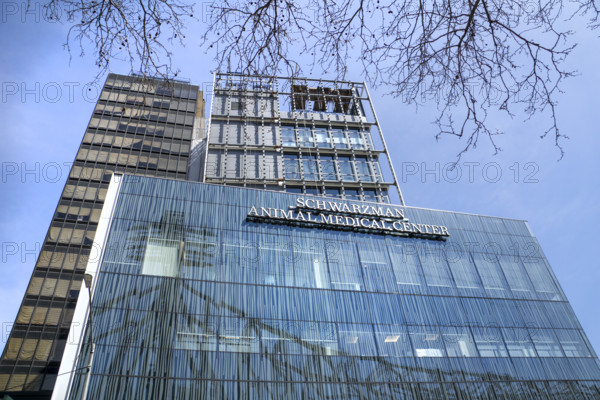 Schwarzman Animal Medical Center, low angle view of building exterior, New York City, New York, USA