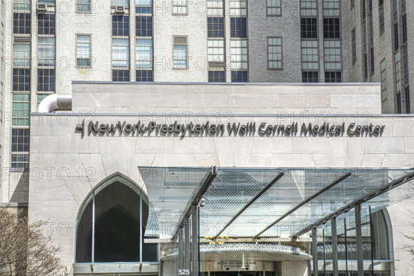 New York-Presbyterian / Weill Cornell Medical Center, building exterior entrance, 525 East 68th Street, New York City, New York, USA
