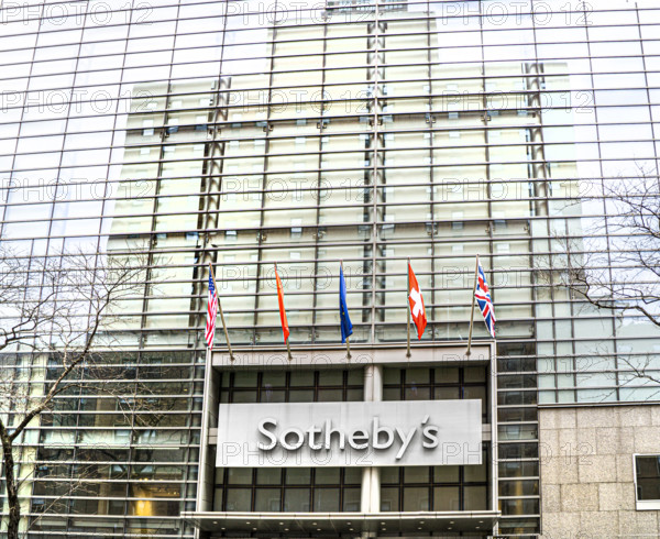 Sotheby's, building exterior, 1334 York Avenue, New York City, New York, USA