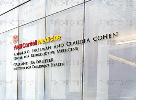 Weill Cornell Medicine Ronald O. Perelman and Claudia Cohen Center for Reproductive Medicine, Gale and Ira Drukier Institute for Children's Health, building exterior detail, New York City, New York, USA