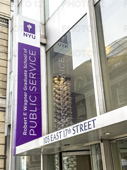 Robert F. Wagner Graduate School of Public Service, New York University, building exterior, 105 East 17th Street, New York City, New York, USA