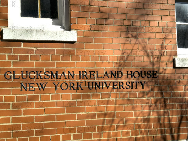 Glucksman Ireland House, New York University, building exterior, New York City, New York, USA