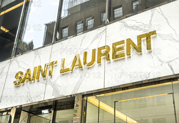 Saint Laurent store, building exterior, New York City, New York, USA