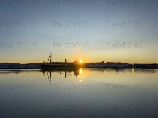 Harbor sunset, Hafnarfjordur, Iceland