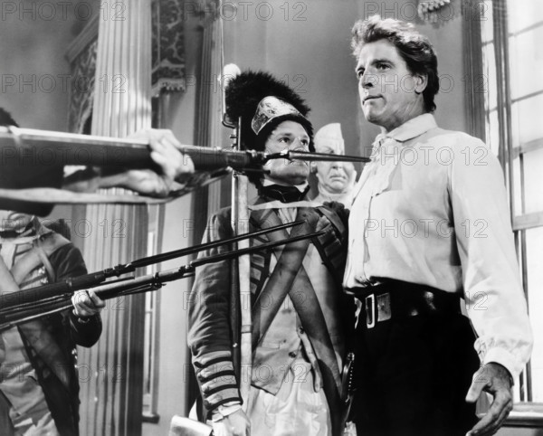 Burt Lancaster, on-set of the film, "The Devil's Disciple", United Artists, 1959