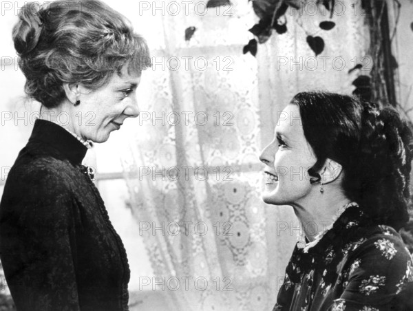 Anna Massey, Clair Bloom, on-set of the film, "A Doll's House", directed by Patrick Garland, Anglo-EMI Film Distributors, Paramount Pictures, 1973