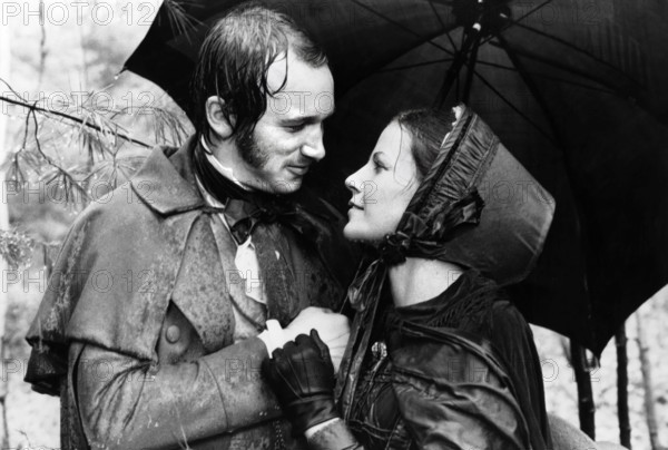 Tim Woodward, Lisa Eichhorn, on-set of the film, "The Europeans", Enterprise Pictures (UK), Levitt-Pickman (US), 1979