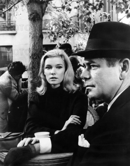 Yvette Mimieux, Glenn Ford, on-set of the film, "The Four Horsemen Of The Apocalypse", MGM, 1962