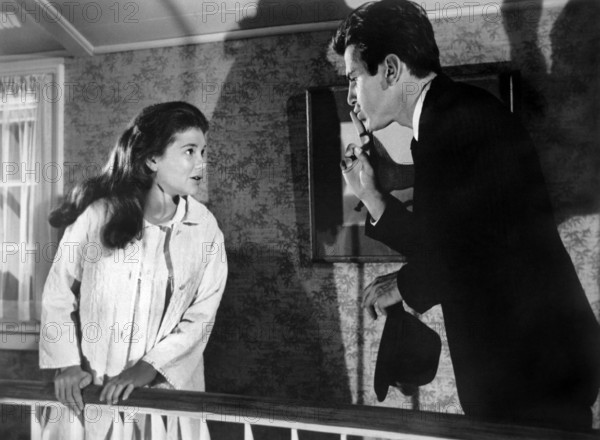 Annette, Gorman, Maximilian Schell, on-set of the film, "Five Finger Exercise", Columbia Pictures, 1962