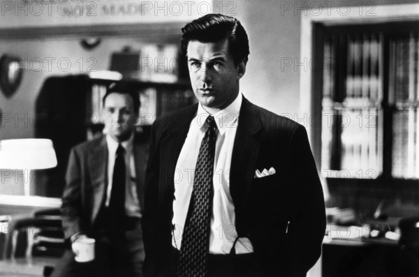 Kevin Spacey, Alec Baldwin, on-set of the film, "Glengarry Glen Ross", New Line Cinema, 1992