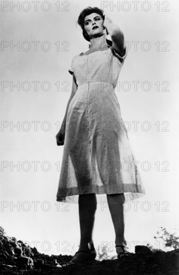Tina Louise, on-set of the film, "God's Little Acre", United Artists, 1958