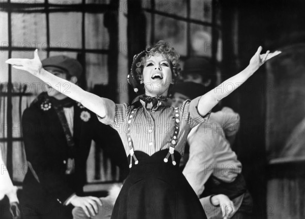 Petula Clark, on-set of the film, "Goodbye, Mr. Chips", MGM, 1969