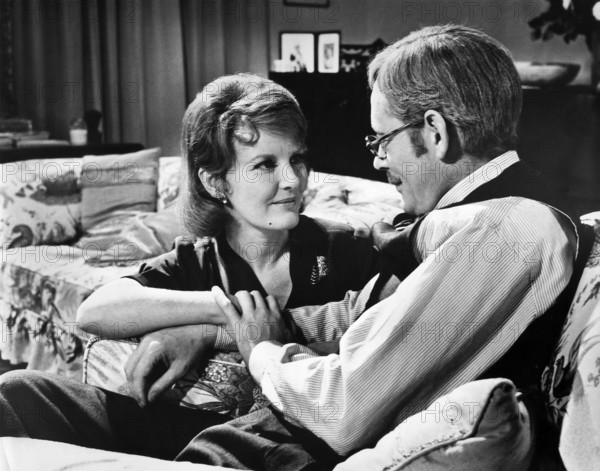 Petula Clark, Peter O'Toole, on-set of the film, "Goodbye, Mr. Chips", MGM, 1969