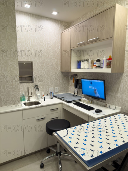 Veterinary exam room