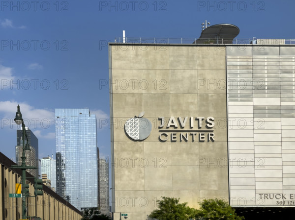 Javits Center, rear building exterior, 12th Avenue, New York City