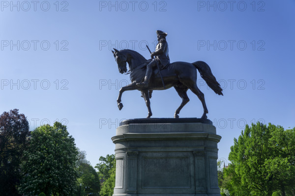 Equestrian statue of George Washington, Boston Public Garden, Boston