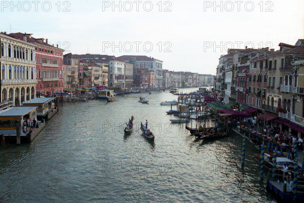 Canal view at dusk, Venice, Italy