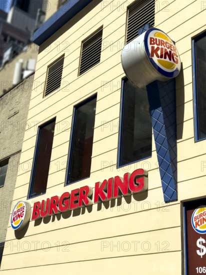 Burger King fast food restaurant, New York City