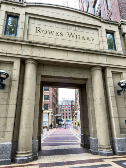 Rowes Wharf entrance, Boston Harbor, Boston