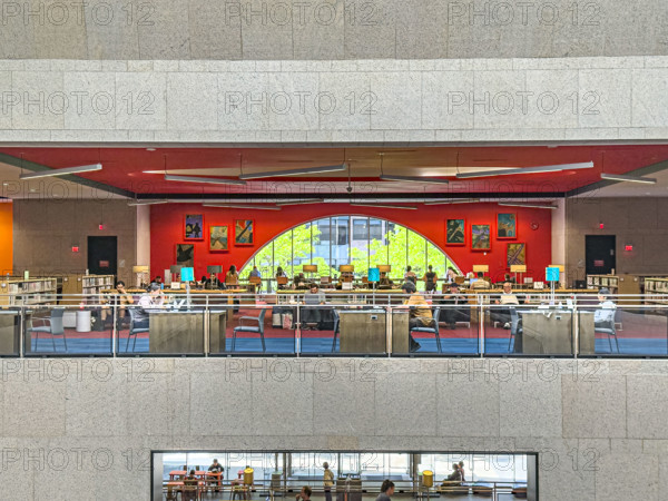 Boston Public Library, interior view, Boston