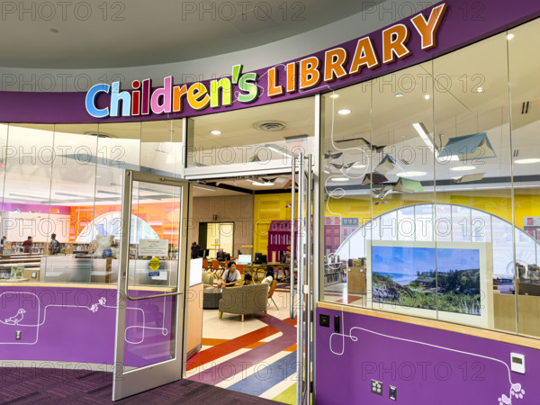 Children's Library, interior view, Boston Public Library, Boston