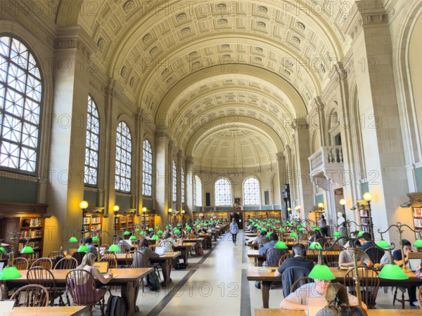 Reading room, McKim Building, Boston Public Library