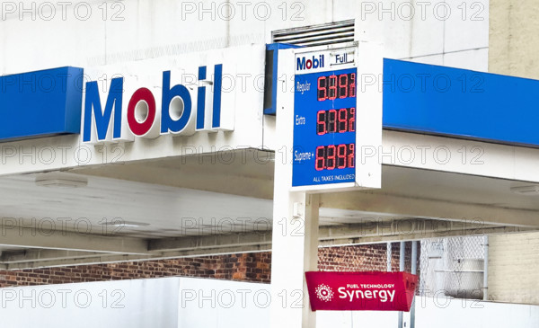 Mobil Gas Station, New York City