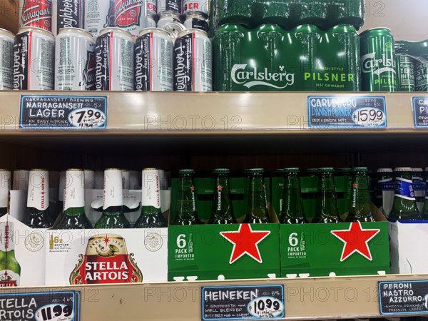 Beer Display at Store