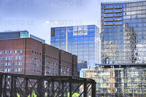 Cityscape including Vertex Pharmaceuticals building, Boston