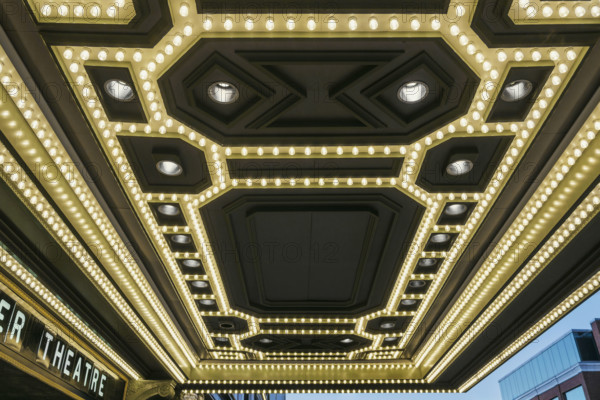 Shea's Performing Arts Center, marquee detail, Buffalo, New York, USA